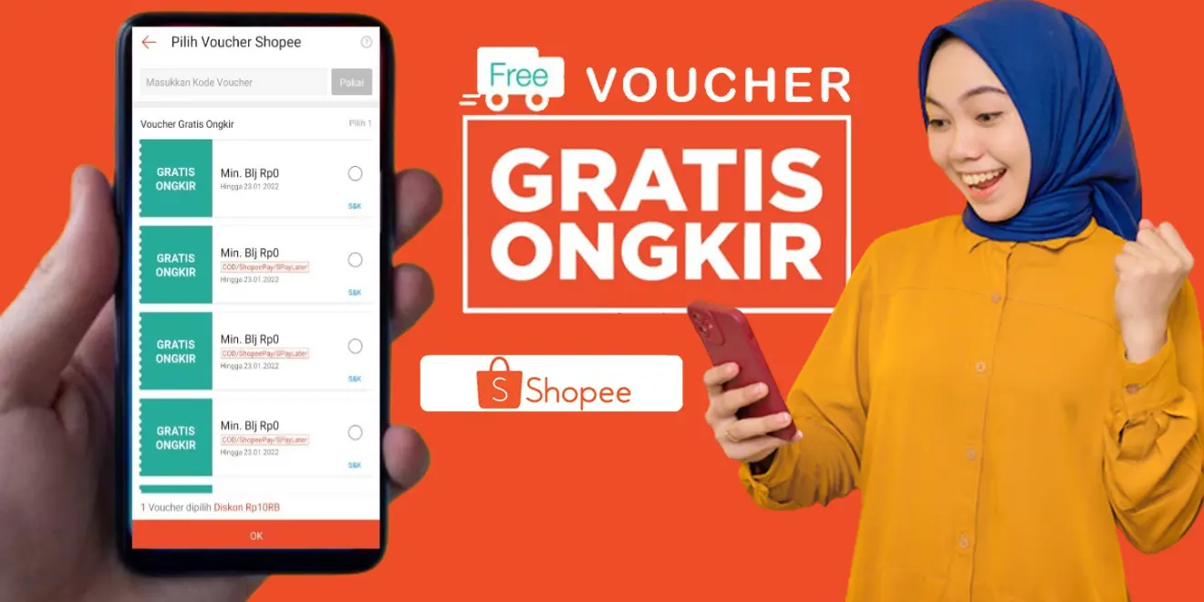 Cara Mendapatkan Voucher Gratis Ongkir Shopee COD Cara Mendapatkan Voucher Gratis Ongkir Shopee COD