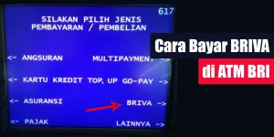 Cara Bayar BRIVA di ATM BRI
