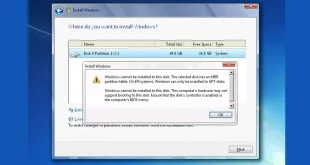 Cara Mengatasi Hardisk Tidak Bisa Diinstal Windows