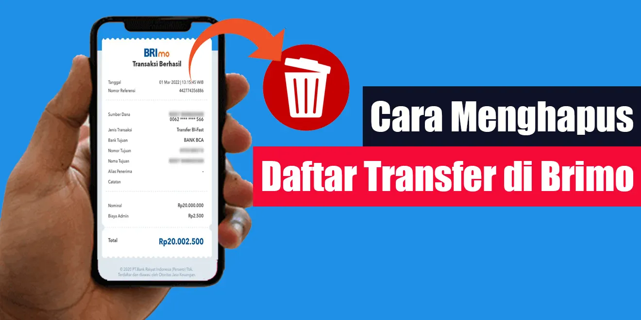 Cara Menghapus Daftar Transfer di Brimo