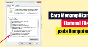 Cara Menampilkan Ekstensi File pada Komputer Windows 10