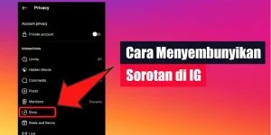 Cara Menyembunyikan Sorotan di IG