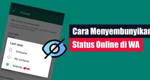 Cara Menyembunyikan Status Online di WA