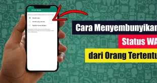 Cara Menyembunyikan Status WA dari Orang Tertentu