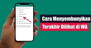 Cara Menyembunyikan Terakhir Dilihat di WA