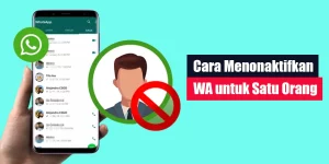 Cara Menonaktifkan WA untuk Satu Orang