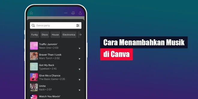 Cara Menambahkan Musik di Canva