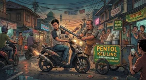 Batang Besi Mendarat, Pemuda di Banjarmasin Tewas Perkara Knalpot Brong Motor
