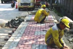 Bina Marga Cilincing Revitalisasi Trotoar untuk Meningkatkan Kenyamanan Pejalan Kaki