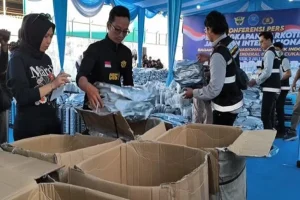 BNN dan Bea Cukai Gagalkan Penyelundupan 3,37 Ton Kuncup Bunga Kanabis Asal Thailand