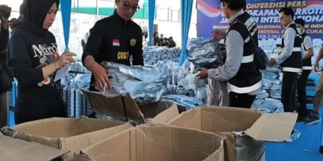 BNN dan Bea Cukai Gagalkan Penyelundupan 3,37 Ton Kuncup Bunga Kanabis Asal Thailand