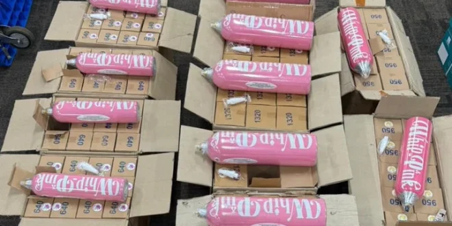Bos Pabrik Gas Tawa Merek Whip Pink Ditahan Polisi