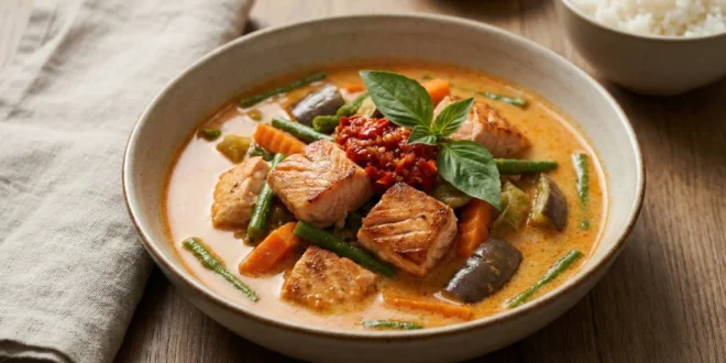 Gabungkan Modern dan Tradisional Ini Resep Salmon Lodeh, Makanan Sehat untuk Keluarga