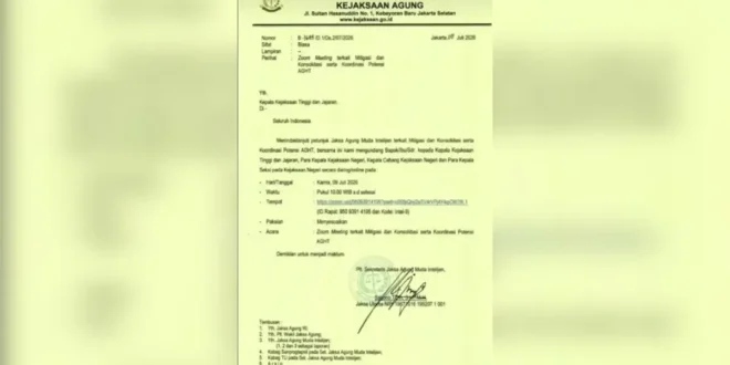 Kejagung Tegaskan Rapat Virtual Hanya Bahas Penguatan Integritas