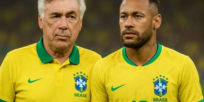 Kekalahan Memalukan Brasil: Ancelotti dan Neymar Jadi Sasaran Kritik Pedas