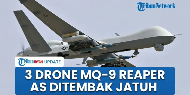 Ketegangan Meningkat: Iran Serang Pangkalan AS di Bahrain dan Kuwait, Drone MQ-9 Jatuh di Bushehr