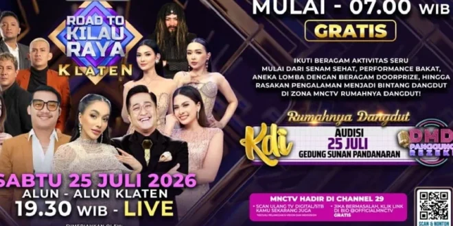 Kilau Raya 2026 Hadir di Klaten dengan Konser Gratis dan Penampilan Artis Terkemuka