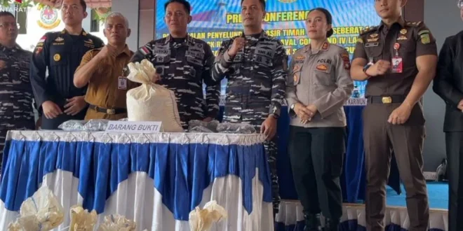 Kodaeral Batam Gagalkan Penyelundupan 1,9 Ton Pasir Timah ke Malaysia, Operasi Sukses Dilakukan