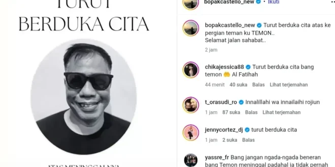 Komedian Temon Meninggal Dunia: Mendadak Berpulang, Dunia Hiburan Terkaget
