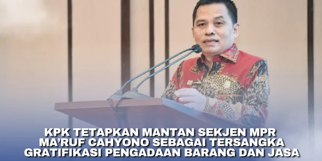 KPK Periksa Orang Kepercayaan Eks Sekjen MPR Ma'ruf Cahyono: Apa yang Dijadwalkan?
