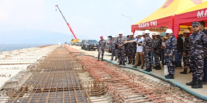 Lanal Lampung Siap Menjadi Lokasi Berlabuh Kapal Induk Giuseppe Garibaldi