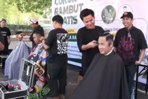 Palangka Raya Menggelar HUT dengan Kejutan Cukur Gratis dan Hidupkan Ekraf