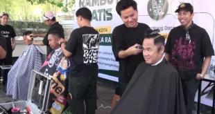 Palangka Raya Menggelar HUT dengan Kejutan Cukur Gratis dan Hidupkan Ekraf