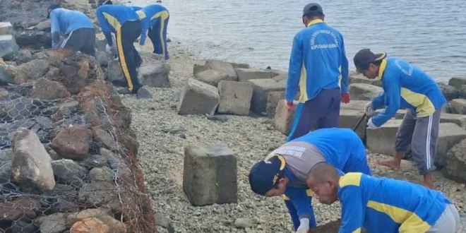 Pemkab Kepulauan Seribu Perbaiki Tanggul Roboh di Pulau Sabira, Mencegah Bencana Lainnya