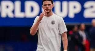Penyebab Declan Rice Diganti di Awal Babak Kedua Laga Timnas Inggris Lawan Norwegia