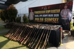 Polda Sumsel Berhasil Musnahkan 397 Senpi Rakitan Ilegal, 31 Pelaku Ditangkap