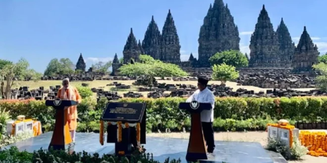 Prabowo dan Modi Resmikan Kerja Sama untuk Melestarikan Candi Prambanan
