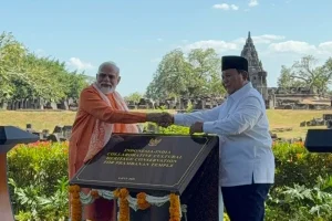 Presiden Prabowo dan PM Modi Resmikan Kerja Sama Konservasi Candi Prambanan