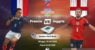 Rekor Pertemuan Prancis dengan Inggris: Les Blues Unggul di Piala Dunia 2026