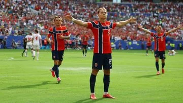 Schjelderup Cetak Gol Norwegia Unggul 1-0 atas Inggris di Menit 36, Pertandingan Sengit