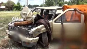 Tragedi Tabrakan Truk Bocah 11 Tahun: Penampakan Truk Bocah 11 Tahun yang Tabrak Rombongan Biksu di Thailand