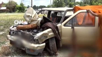 Tragedi Tabrakan Truk Bocah 11 Tahun: Penampakan Truk Bocah 11 Tahun yang Tabrak Rombongan Biksu di Thailand