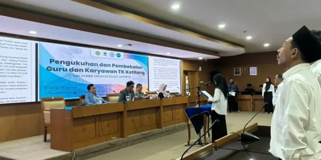UIN Jakarta Kukuhkan Guru dan Karyawan TK Ketilang, Siapkan Daycare di Lingkungan Kampus
