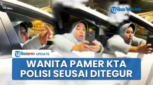 Viral Video Wanita Arogan Diduga Pamer KTA Polisi Seusai Ditegur Pemotor Hingga Diteriaki Maling di Depok