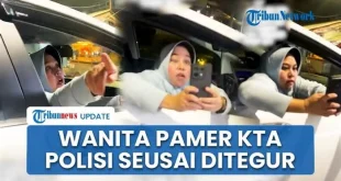 Viral Video Wanita Arogan Diduga Pamer KTA Polisi Seusai Ditegur Pemotor Hingga Diteriaki Maling di Depok