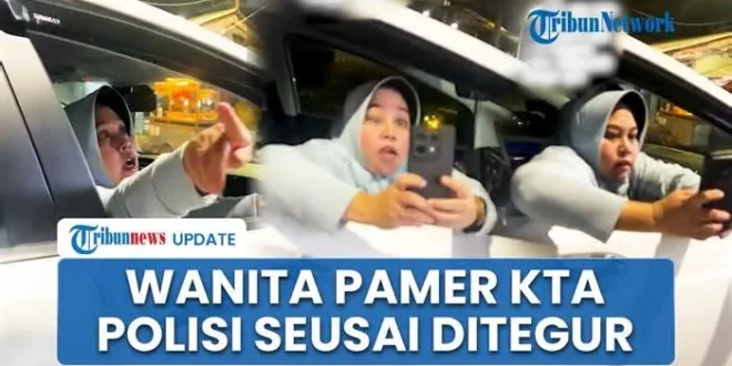 Viral Video Wanita Arogan Diduga Pamer KTA Polisi Seusai Ditegur Pemotor Hingga Diteriaki Maling di Depok