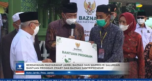 Baznas RI Kolaborasi Salurkan Bantuan Ekonomi di Gresik Lewat Zmart, BUMi, dan Santripreneur