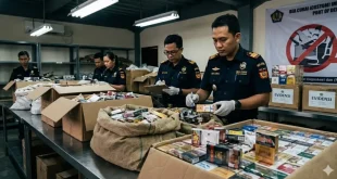 Bea Cukai Gagalkan Pengiriman Rokok Ilegal Senilai 8,96 Juta di Tanjung Priok