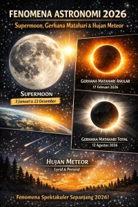 Daftar Fenomena Astronomi Agustus 2026: Dari Gerhana Matahari Total hingga Fenomena Langka