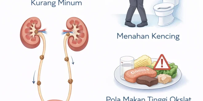 Dehidrasi: Penyebab Utama Terbentuknya Batu Saluran Kemih yang Wajib Diketahui