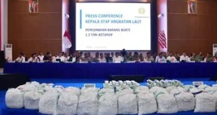 Kapal MV King Sun Ditemukan Melakukan Penyelundupan 1,3 Ton Ketamin di Jakarta