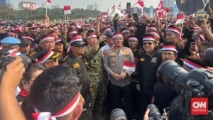 Kapolda Metro-Pangdam Jaya Mengawasi Kegiatan Apel Kebangsaan Jaga Jakarta