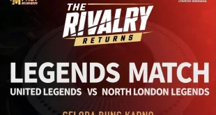 Legenda Sepak Bola Dunia Tersaji di GBK pada 10 Oktober