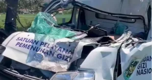 Mobil SPPG Tabrak Truk Saat Antar MBG di Banyuwangi, Kernet Tewas dalam Kecelakaan Dahsyat