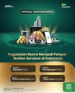 Pegadaian Jadi Bullion Bank Underlying Provider ETF Emas di Indonesia, Membuka Peluang Investasi Emas yang Lebih Mudah