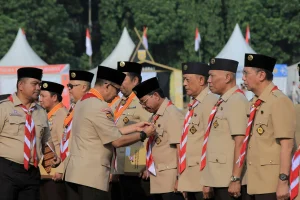 Pekanbaru Merayakan Hari Pramuka ke-65 dengan Penganugerahan Lencana Darma Bakti